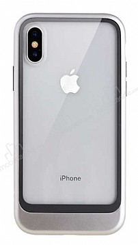 Roar Ace Hybrid iPhone X / XS Silver Silikon Klf