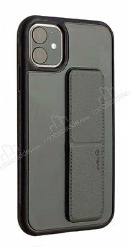 Roar Aura iPhone 11 Standl Siyah Silikon Klf