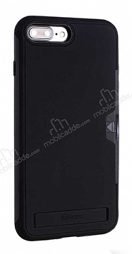 Roar Awesome Hybrid iPhone 7 Plus / 8 Plus Standl Ultra Koruma Siyah Klf