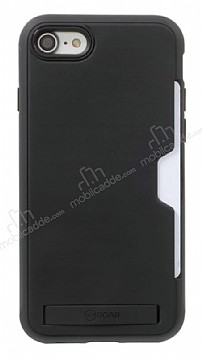 Roar Awesome Hybrid iPhone SE 2020 Standl Ultra Koruma Siyah Klf