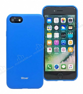 Roar Jelly iPhone 7 / 8 Mavi Silikon Klf