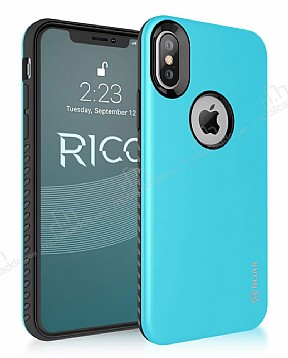 Roar Rico iPhone X / XS Ultra Koruma Mavi Klf