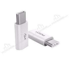 Rock Micro USB Giriini USB Type-C Girie Dntrc Adaptr