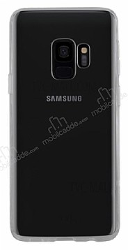 Rock Samsung Galaxy S9 Şeffaf Siyah Silikon Kenarlı Rubber Kılıf