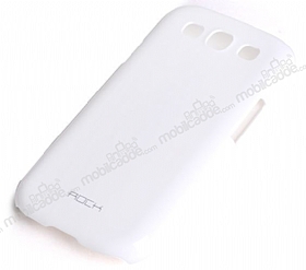Rock Samsung Galaxy S3 / S3 Neo Beyaz Sert Parlak Klf