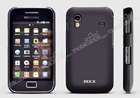 Rock Samsung S5830 Galaxy Ace NakedShell Siyah Rubber Klf