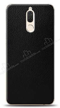 Dafoni Huawei Mate 10 Lite Siyah Deri Grnml Telefon Kaplama
