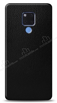 Dafoni Huawei Mate 20 X Siyah Deri Grnml Telefon Kaplama