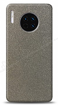 Dafoni Huawei Mate 30 Pro Silver Parlak Simli Telefon Kaplama