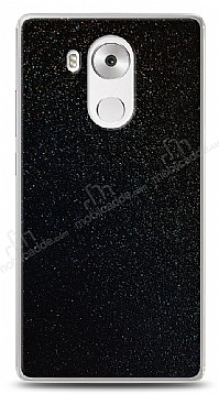 Dafoni Huawei Mate 8 Siyah Parlak Simli Telefon Kaplama