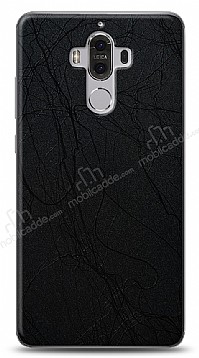 Dafoni Huawei Mate 9 Siyah Electro Deri Grnml Telefon Kaplama