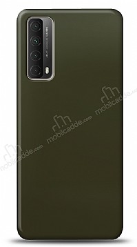 Dafoni Huawei P smart 2021 Metalik Parlak Grnml Koyu Yeil Telefon Kaplama