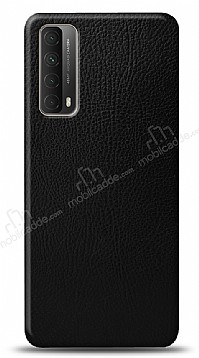Dafoni Huawei P smart 2021 Siyah Deri Grnml Telefon Kaplama