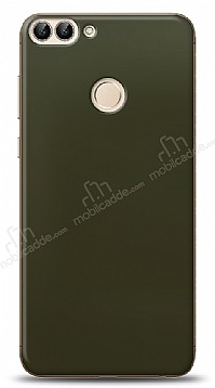 Dafoni Huawei P Smart Metalik Parlak Grnml Koyu Yeil Telefon Kaplama