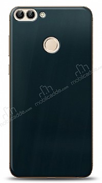 Dafoni Huawei P Smart Metalik Parlak Grnml Mavi Telefon Kaplama