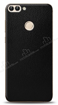Dafoni Huawei P Smart Siyah Deri Grnml Telefon Kaplama