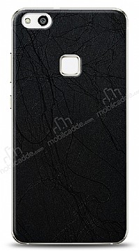 Dafoni Huawei P10 Lite Siyah Electro Deri Grnml Telefon Kaplama