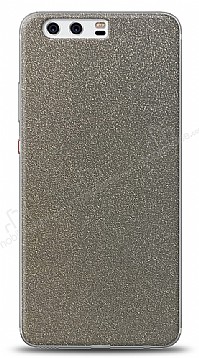 Dafoni Huawei P10 Silver Parlak Simli Telefon Kaplama