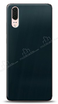 Dafoni Huawei P20 Metalik Parlak Grnml Mavi Telefon Kaplama
