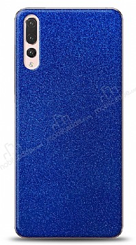 Dafoni Huawei P20 Pro Mavi Parlak Simli Telefon Kaplama