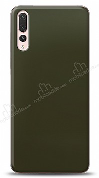 Dafoni Huawei P20 Pro Metalik Parlak Grnml Koyu Yeil Telefon Kaplama