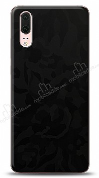 Dafoni Huawei P20 Siyah Kamuflaj Telefon Kaplama