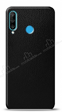 Dafoni Huawei P30 Lite Siyah Deri Grnml Telefon Kaplama