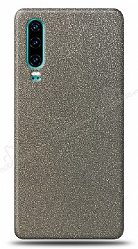 Dafoni Huawei P30 Silver Parlak Simli Telefon Kaplama