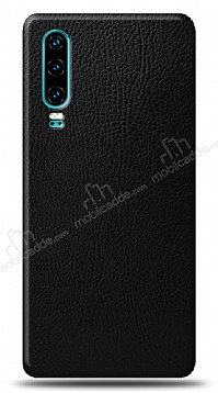 Dafoni Huawei P30 Siyah Deri Grnml Telefon Kaplama