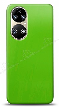 Dafoni Huawei P50 Metalik Parlak Grnml Yeil Telefon Kaplama