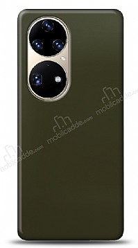 Dafoni Huawei P50 Pro Metalik Parlak Grnml Koyu Yeil Telefon Kaplama