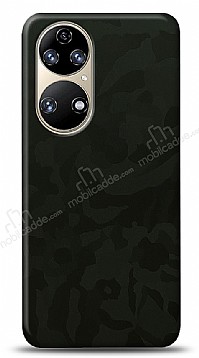 Dafoni Huawei P50 Yeil Kamuflaj Telefon Kaplama