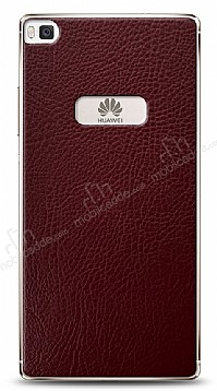 Dafoni Huawei P8 Bordo Deri Grnml Telefon Kaplama