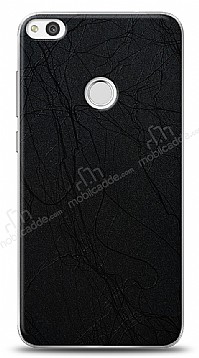 Dafoni Huawei P9 Lite 2017 Siyah Electro Deri Grnml Telefon Kaplama