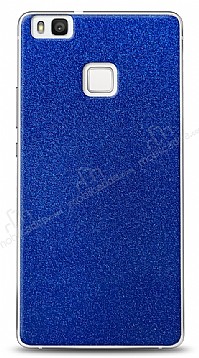 Dafoni Huawei P9 Lite Mavi Parlak Simli Telefon Kaplama
