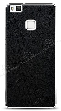 Dafoni Huawei P9 Lite Siyah Electro Deri Grnml Telefon Kaplama