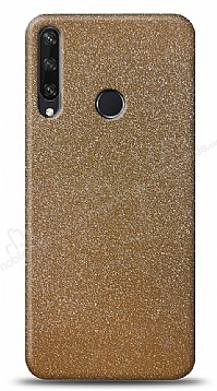 Dafoni Huawei Y6p Gold Parlak Simli Telefon Kaplama
