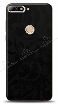 Dafoni Huawei Y7 2018 Siyah Kamuflaj Telefon Kaplama