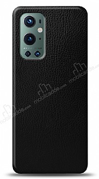 Dafoni OnePlus 9 Pro Siyah Deri Grnml Telefon Kaplama