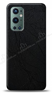 Dafoni OnePlus 9 Pro Siyah Electro Deri Grnml Telefon Kaplama
