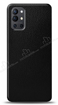 Dafoni OnePlus 9R Siyah Deri Grnml Telefon Kaplama