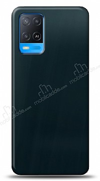 Dafoni Oppo A54 4G Metalik Parlak Grnml Mavi Telefon Kaplama