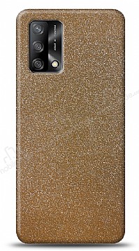 Dafoni Oppo A74 4G Gold Parlak Simli Telefon Kaplama