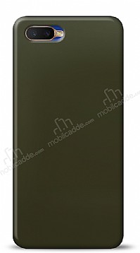 Dafoni Oppo RX17 Neo Metalik Parlak Grnml Koyu Yeil Telefon Kaplama