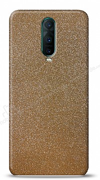 Dafoni Oppo RX17 Pro Gold Parlak Simli Telefon Kaplama