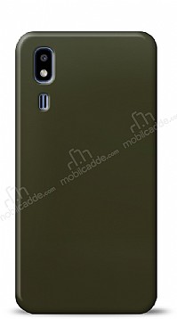 Dafoni Samsung Galaxy A2 Core Metalik Parlak Grnml Koyu Yeil Telefon Kaplama