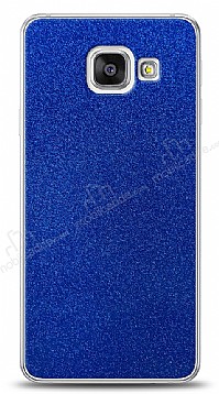 Dafoni Samsung Galaxy A3 2016 Mavi Parlak Simli Telefon Kaplama