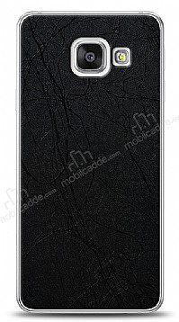 Dafoni Samsung Galaxy A3 2016 Siyah Electro Deri Grnml Telefon Kaplama