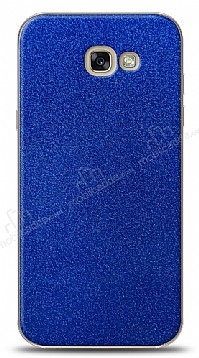Dafoni Samsung Galaxy A3 2017 Mavi Parlak Simli Telefon Kaplama