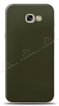 Dafoni Samsung Galaxy A3 2017 Metalik Parlak Grnml Koyu Yeil Telefon Kaplama